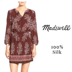 Madewell 100% silk dress size 0. Only worn a few times.